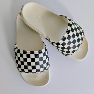 VANS Women's La Costa Slide On Checkerboard Sandal  Size 9  NWB